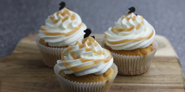Bezlepkové cupcaky: 6 nebo 12 ks, čokoládový, vanilkový i mrkvový