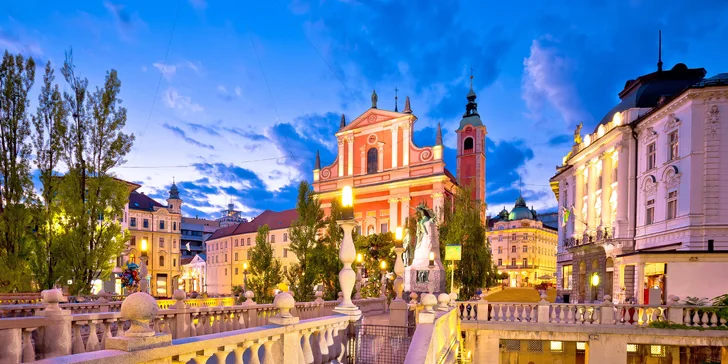 Pětidenní poznávací zájezd do Slovinska: průvodce a hotel, Triglav i Lublaň