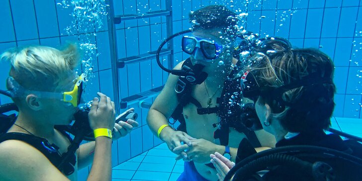 Potápění na zkoušku pro děti i dospělé: potápěčská jáma s instruktorem a foto na památku