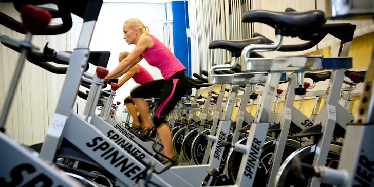 Dvě lekce spinningu a dva volné vstupy do fitness