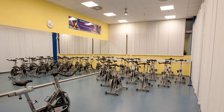 Dvě lekce spinningu a dva volné vstupy do fitness