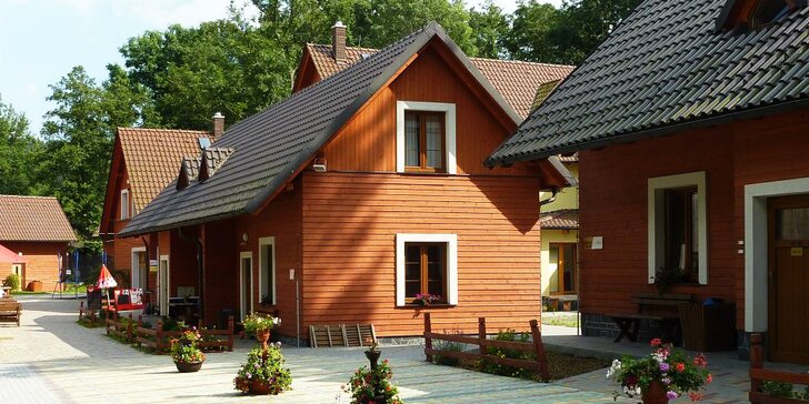 Rodinné chaty v relax areálu kousek od Pradědu: ubytování až pro 11 osob