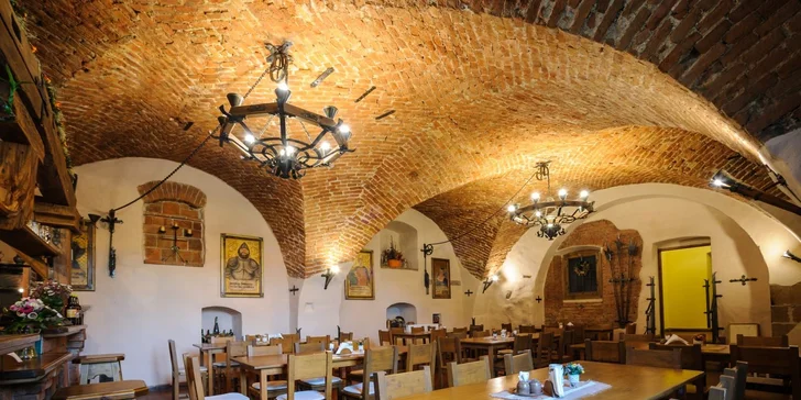 ½ kg nebo kilo žeber v zámecké restauraci s prohlídkou zámeckého pivovaru