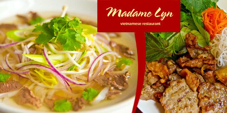 Vietnamské menu pro dva v restauraci Madame Lyn