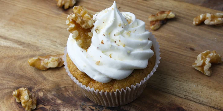 Bezlepkové cupcaky: 6 nebo 12 ks, čokoládový, vanilkový i mrkvový