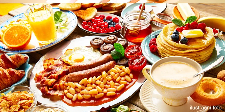 Posnídejte s grácií: Víkendový brunch vč. nápojů dle výběru pro 2