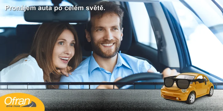 Pronájem vozu v zahraničí i v České republice: kredit v hodnotě 1000 Kč