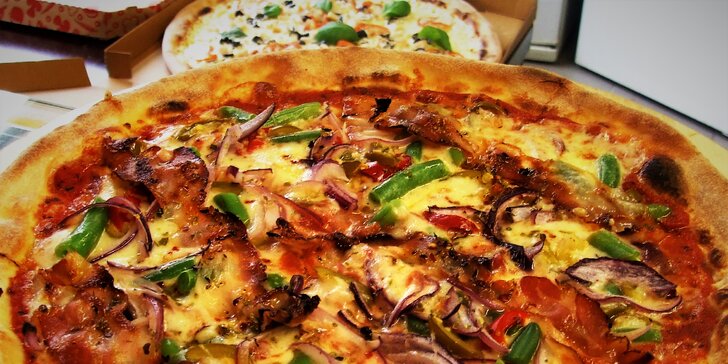 Pizza s sebou, výběr z 26 druhů: Salami, Vegetariana, Mascarpone a další