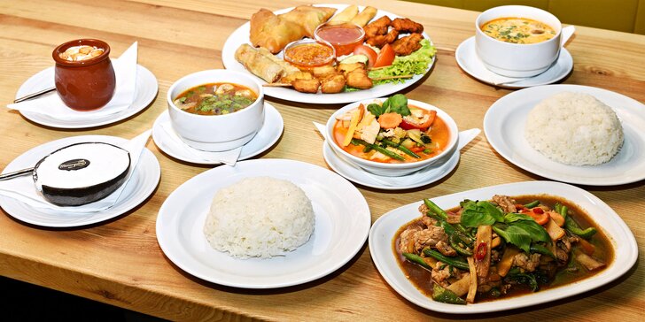 Autentická thajská kuchyně: 4chodové menu pro dva dle výběru