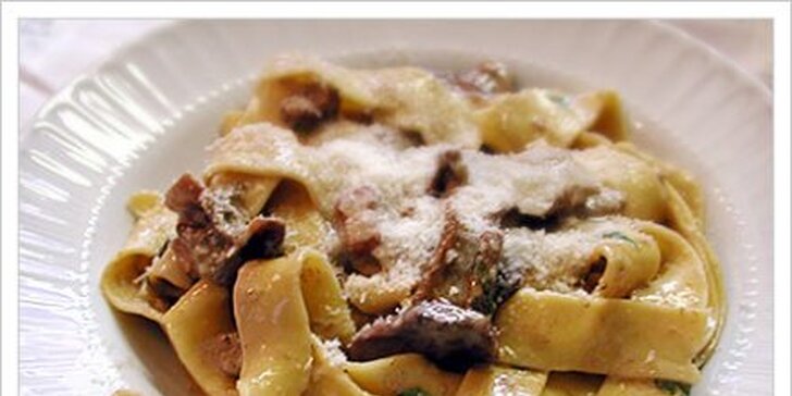 299 Kč za italské menu PRO DVA v restauraci Gusto. Polévky, libovolná pizza či pasta, dezerty i víno se slevou 62 %.
