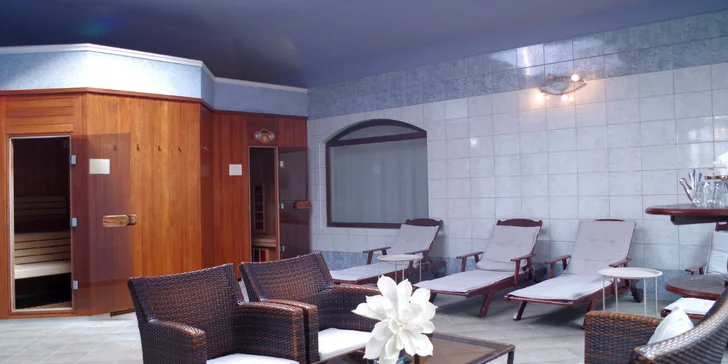 Hotel disponuje i vlastním wellness centrem s několika druhy saun (za příplatek). 