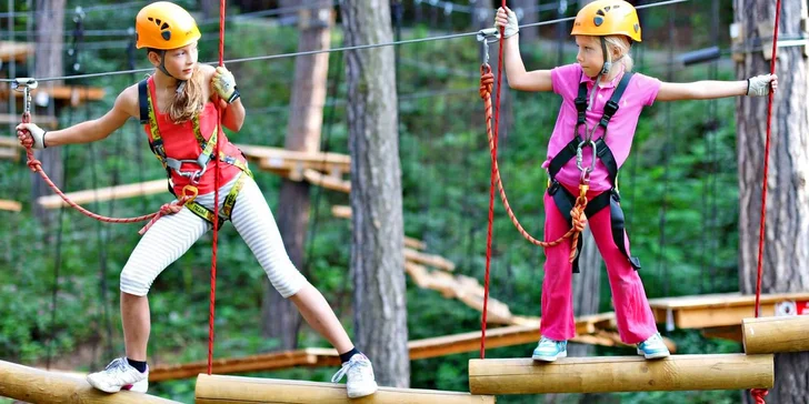 Odlepte se od země: vstupy do lanového centra Jungle Park pro děti i dospělé