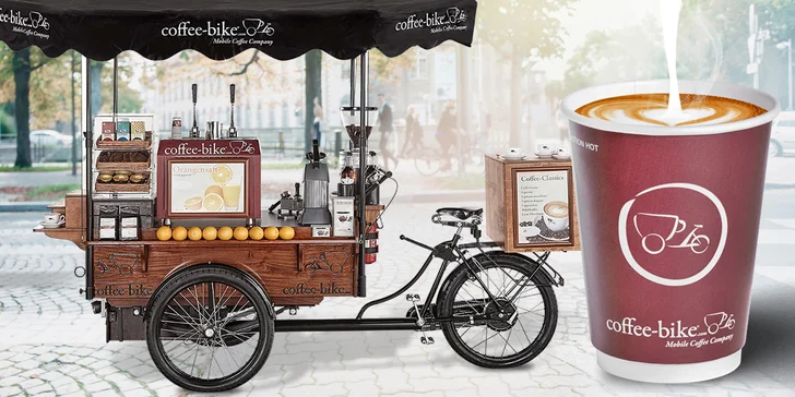 Káva z mobilní kavárny na Moravském náměstí: cappuccino nebo caffè latte