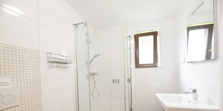 Sociální zázemí je na každém apartmánu samostatné.