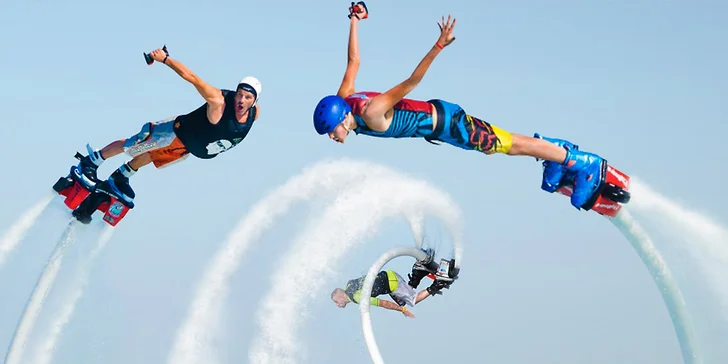 Flyboard: let nad hladinou v Praze, Brně, Olomouci i na Mácháči