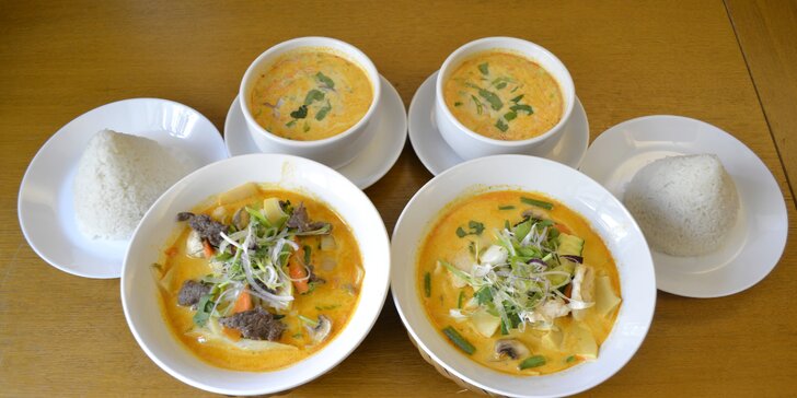Vydejte se na cestu Asií: Thajské kari nebo vietnamská polévka Phở se závitky