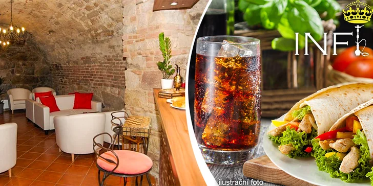 Dva velké Dürum kebaby a dvě Coca-coly