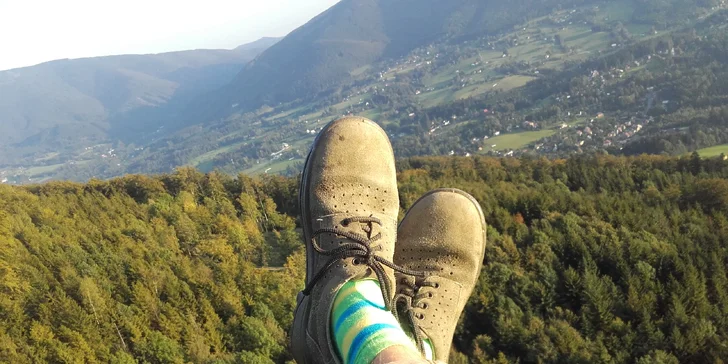 Tandemový paragliding: vyhlídkový nebo termický let v Beskydech