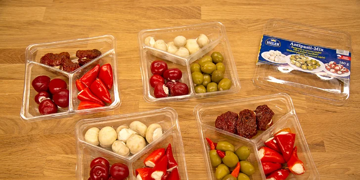 4 druhy antipasti: Odneste si domů mix tradičních slaných delikates