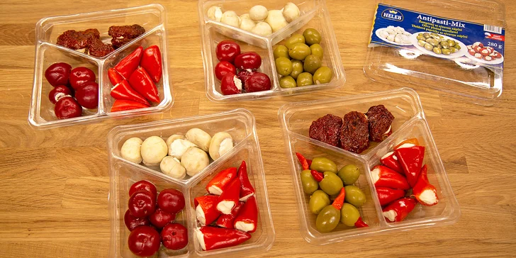 4 druhy antipasti: Odneste si domů mix tradičních slaných delikates