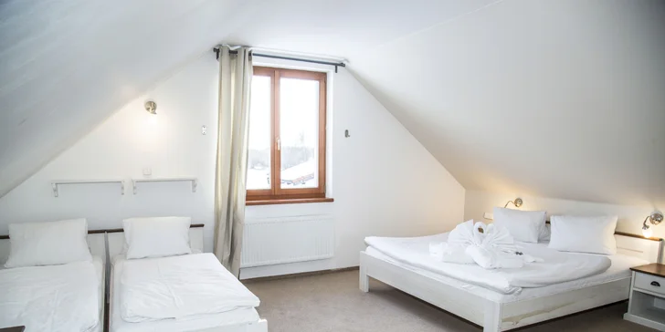 Hotel přímo u Lipna: 2–4 dny, polopenze a wellness s bazénem a saunou