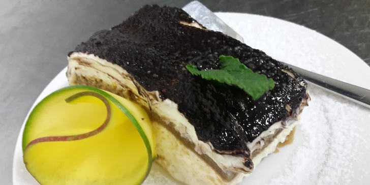 Stylové 4chodové menu pro 2 v italské restauraci na břehu Dyje