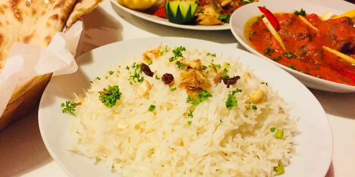 Indické hody pro dva v restauraci Taj Mahal: jehněčí i kuřecí coby hlavní chod