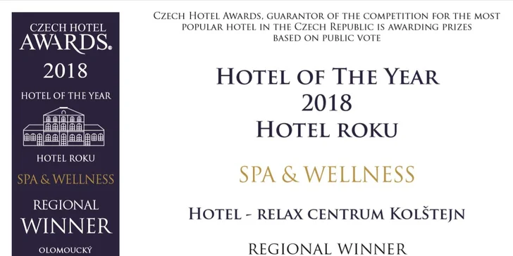Pozlacený wellness víkend v Jeseníkách: sauny, bazén, masáže a polopenze