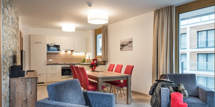 Apartmány majú kapacitu 4-6 alebo 6-8 osôb.