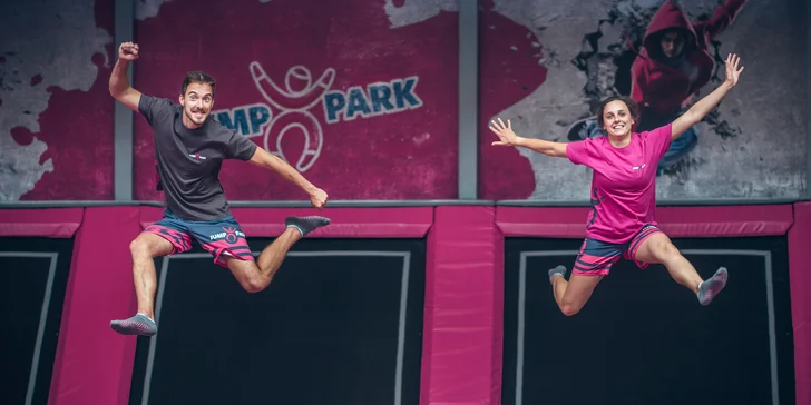 1 hodina skákání v JumpParku Letňany či Zličín: nejnovější atrakce a trampolíny