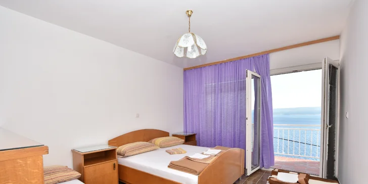 Báječný týden na Omišské riviéře v Chorvatsku: doprava a 7 nocí v apartmánu