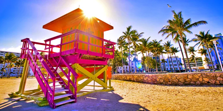 Utečte zimě do tropického ráje: záloha na 9 nocí v Miami Beach vč. letenky