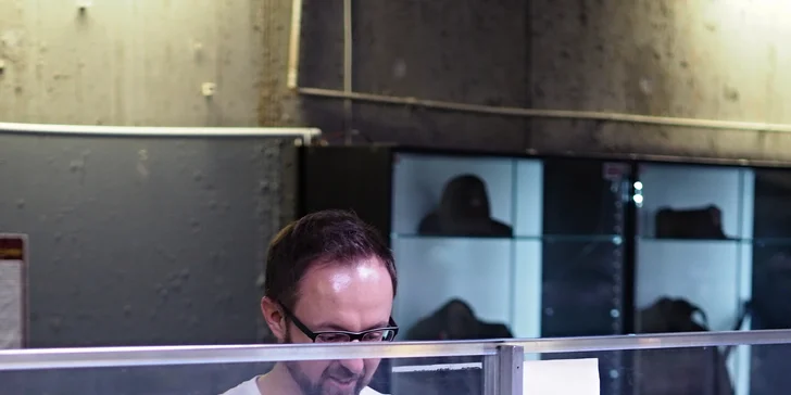 Vstup do největšího modelového kolejiště v ČR a dvě fotky na památku