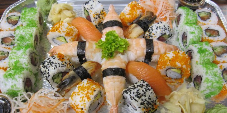 Čas na sushi: až 32 kousků čerstvého sushi vč. speciální varianty s úhořem