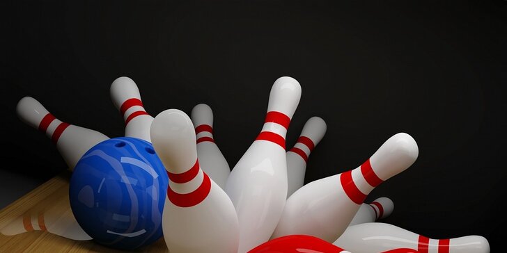 Hodinová hra bowlingu a porce miniřízečků
