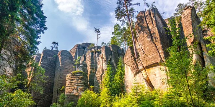 Adršpach a Broumovsko: stravování i wellness, termíny do podzimu nebo i dítě do 9,9 let zdarma