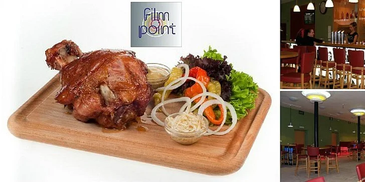 121Kč za vepřové koleno (1kg) a půllitr točeného piva