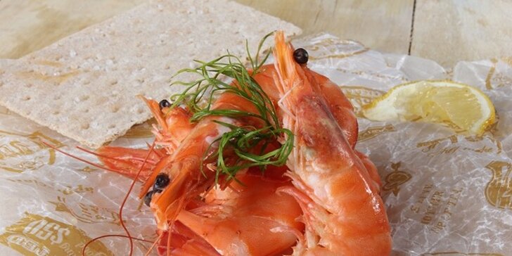 250 g celých neloupaných krevet: vhodné na gril i do sushi