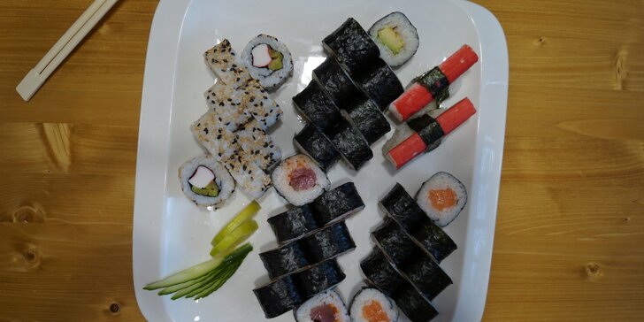 Sushi sety v nové restauraci v centru Liberce: 18 až 34 ks i pro take away