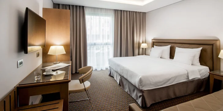 Moderní hotel na Rohanském nábřeží s bohatými snídaněmi