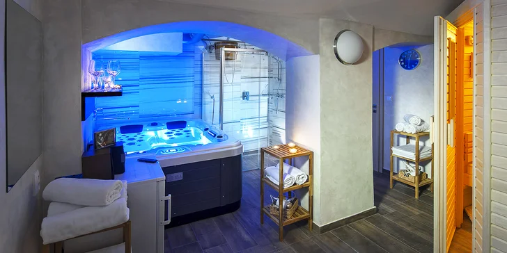 Pronájem privátní sauny nebo vířivky ve wellness centru U Gigantu