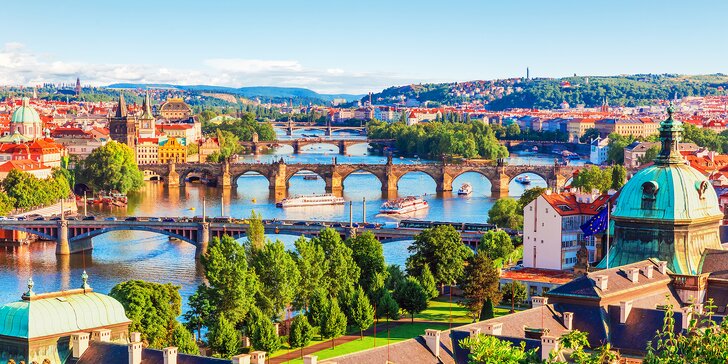 Letní pobyt v Praze pro páry i rodiny: snídaně i privátní wellness