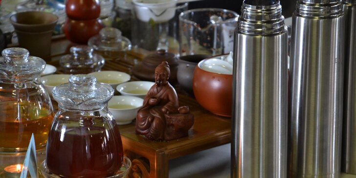 Odpočinek v čajovně: otevřený voucher či čajový obřad Gong-fu cha