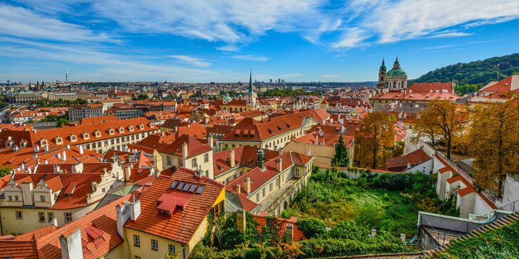 3 dny v Praze se snídaní pro dva: víno, relax, nákupy, výlety a historie