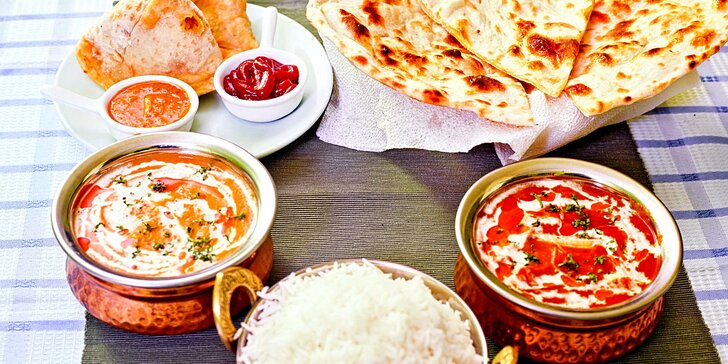Otevřený poukaz v hodnotě 500 Kč do autentické indické restaurace
