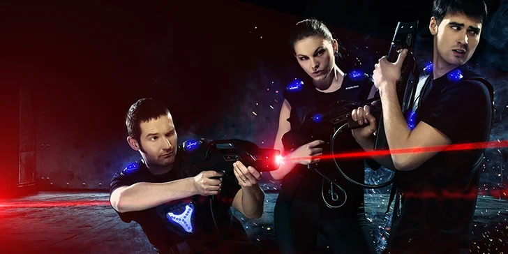 Adrenalinová hra laser game v LazerFun
