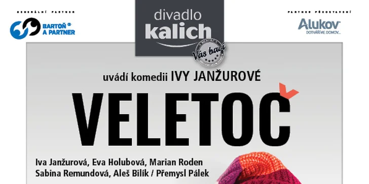 Vstupenka na divadelní hru Veletoč v Adalbertinu