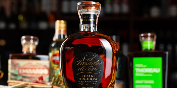 Superprémiový guatemalský rum El Pasador de Oro Gran Reserva 