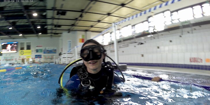 Potápěčem na zkoušku: instruktáž a ponor v bazénu v délce 60 minut