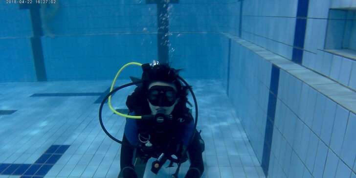 Potápěčem na zkoušku: instruktáž a ponor v bazénu v délce 90 minut